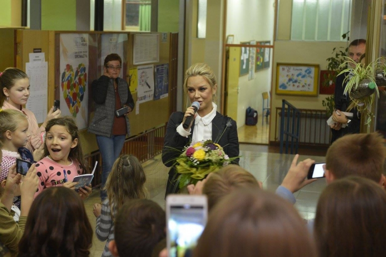 Posjet Maje Šuput OŠ Milka Cepelića u Vuki